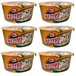 하림 치킨왕라면 컵 102g, 6개