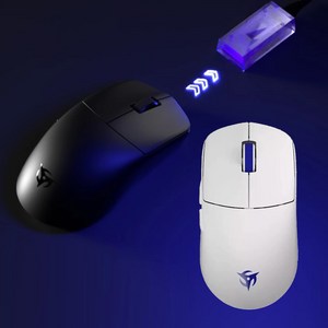 [성의샵] NINJUTSO Sora V2 무선 게이밍 마우스 39g경량화 PAW3395 80H긴항속 게임모드포함 게임저지연 유선+2.4G연동OK, Sora V2 화이트