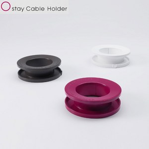 Ostay cable Holde 오스테이 드라이기 헤어 관리 제품 케이블 정리 홀더, 루비 레드, 1개