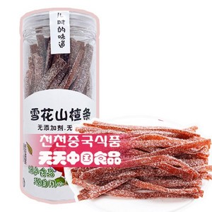 [천천중국식품] 달콤한 설탕뿌린 산짜젤리 180G, 1개