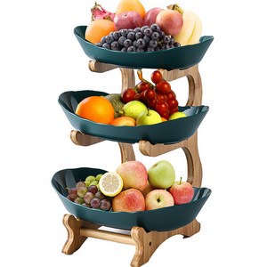 다용도 플레이트 접시 장식소품 거실용 주방용 과일쟁반 케이크 디저트 간식바구니 유럽식과일접시 조립 불필요