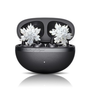 QCY 크로스 키 블루투스 이어폰 C50 CT06 + FDUCE 지르콘 앤 큐빅 스노우 플레이크 이어폰 클립