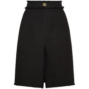 돌체앤가바나 DNA 트위드 미디 스커트, 블랙계열, Italy 42(KR 55)