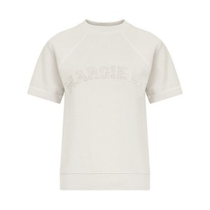 메종 마르지엘라 로고 프린트 코튼 스웨트셔츠, 베이지계열, Standard M(KR 66)