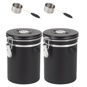 SHUNFA 304 스테인리스 커피 원두 밀폐용기 1.8L