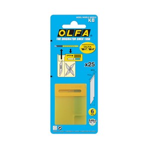 올파 AK-1용 커터날 KB 커터칼날 공업용칼날 OLFA, 1개