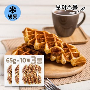 [보아스몰] 삼립 버터크라상 휴면반죽-에스 크로플 완제품 (65g x 10입), 3개, 650g