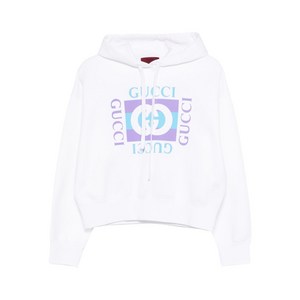 구찌 로고 스퀘어 코튼 니트 탑, 화이트계열, Standard L(KR 77)