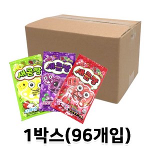 새콤짱 1박스(96입)/아이셔/새콤달콤/사우어젤리/문방구과자, 35g, 96개