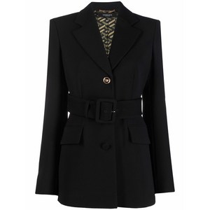 베르사체 베르사체 벨트 싱글 브레스티드 블레이저