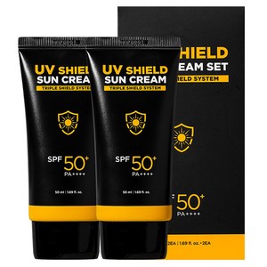 미프 UV쉴드 선크림 SPF50 PA++++, 50ml, 2개
