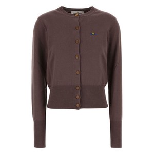 비비안웨스트우드 비 구체 장식 가디건, 브라운계열, Standard M(KR 66)