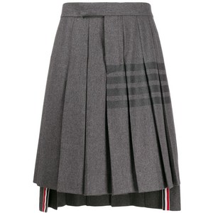 톰 브라운 니하이 플리츠 4-바 스트라이프 스커트, 그레이계열, Numeric 0(KR 90)