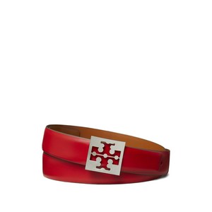 토리 버치 로고 버클 벨트, XL(KR 1100), 레드계열