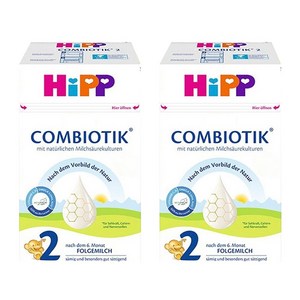 힙 콤비오틱 전분 분유 2단계, 600g, 2개