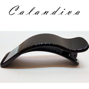 [Calandiva] PC소재 특대 유광 도톰 올림머리 옆집게핀 (약 130MM)