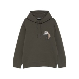 엠포리오아르마니 로고 아플리케 후디, 그린계열, Standard XXL(KR 110)