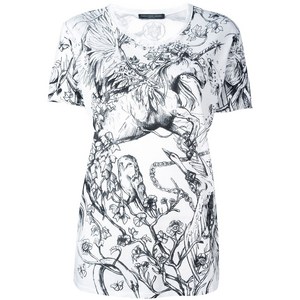 알렉산더맥퀸 유니콘 프린트 티셔츠