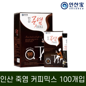 인산가 죽염 커피 믹스 (12gX100개입) 콜롬비아 아라비카 일회용 분말 커피, 1개, 100개, 12g