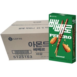 빼빼로 아몬드, 32g, 40개