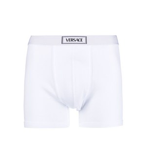 베르사체 90's 로고 골지 롱 복서 브리프, 화이트계열, Numeric 7