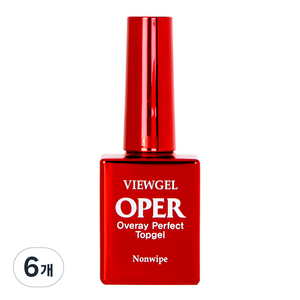 뷰젤 OPER 오버레이 오빠 탑 젤, 10ml, 6개