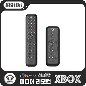 8BitDo Xbox 미디어 리모컨 엑스박스 콘솔용 TV 게임 컨트롤러 (Xbox One/Xbox Seies X/S 정식 라이센스), 숏, 1개