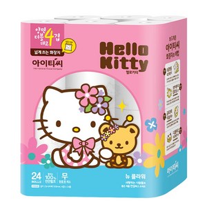 헬로키티 플라워 4겹 화장지 25m