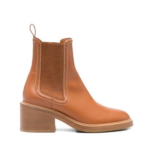 끌로에 레더 스티치 첼시 부츠 60mm