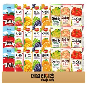과일음료 드링크팩 8종류 24개 기획세트 (델몬드 과수원 피크닉), 190ml, 1세트