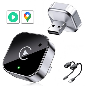 7Shadows 2026년 새로운 CarPlay 어댑터 2in1 초소형 무선 안드로이드 오토 카플레이 동글 안드로이드 iOS 호환