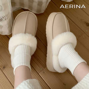 에리나 여성 방한 겨울 따뜻한 털 실내화 사무실 퍼슬리퍼 털신발 거실화