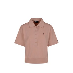 몽클레르 로고 패치 코튼 폴로 셔츠, 핑크계열, Italy 46(KR 77)