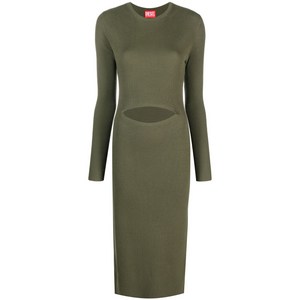 디젤 컷아웃 울 혼방 스웨터