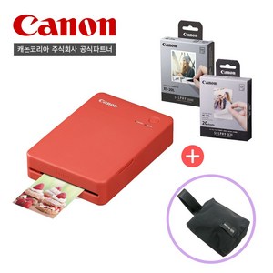 [캐논공식파트너] 캐논 포토프린터 SELPHY QX20/전용인화지(20매)/카드인화지(20매)/파우치패키지