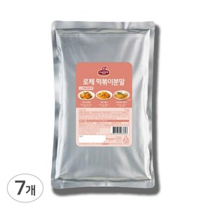 쉐프원 로제 떡볶이 분말, 7개, 1kg