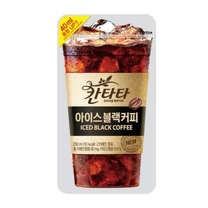 칸타타 아이스 블랙 파우치 230ml 50팩, 50개