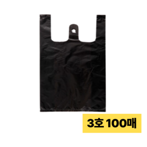 손잡이 마트봉투 3호, 10L, 100개