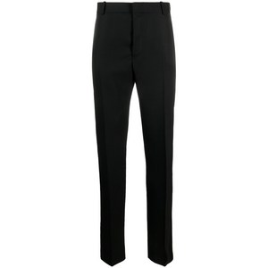 알렉산더맥퀸 새틴 트리밍 테일러드 팬츠