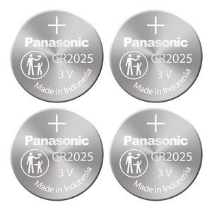 파나소닉 리튬 코인건전지 CR2025, 4개입, 1개