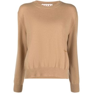 마르니 마르니 로고 자수 캐시미어 스웨터, 베이지계열, Italy 40(KR 55)