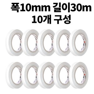 엠파이어 양면테이프 10mm x 30m, 화이트, 10개