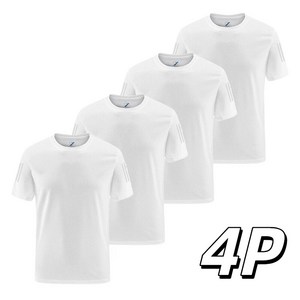 남자 기능성 반팔티셔츠 스판 쿨티 4P 티셔츠 남녀공용 여름용 tanlz-119