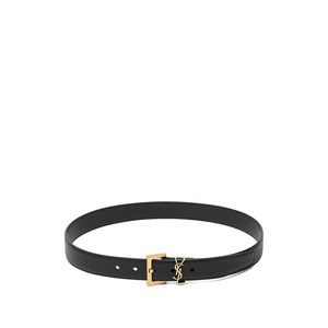 생로랑 카상드르 로고 버클 벨트, Length (cm) 90, 블랙계열