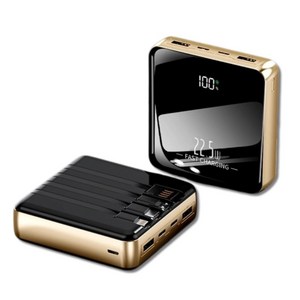 보조배터리 초고속 충전 PD22.5W 실제 20000mAh 대용량 허위표기 아님 내장 Lightning Type-C Micro 충전 케이블 전력 디지털 표시 고급스러운