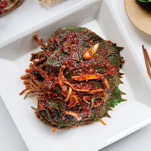 경자네 국내산 전라도 맛있는 수제 향긋한 깻잎김치, 500g, 1개