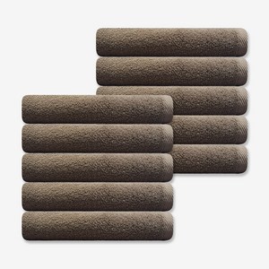 송월타월 내츄럴코지 호텔수건 150g 30수 면사, 진갈색, 10개