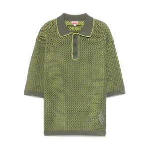 겐조 오픈 니트 폴로 셔츠, 그린계열, Standard S(KR 95)