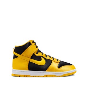 나이키 덩크 하이 옐로 스니커즈, US 6(KR 230), 옐로우계열+블랙계열