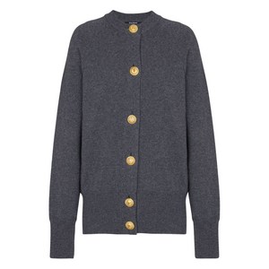 발망 버튼 에코 캐시미어 가디건, 그레이계열, France 40(KR 66)